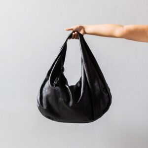 Black Custom Large Hobo Bag