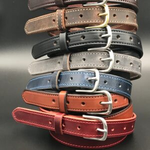 Full Grain Leather Dress Belt: 1.5" Wide, Handmade