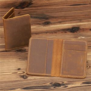 Personalized Genuine Leather Wallet, Leather Card Holder, Personalized Bifold Wallet,Personalized Wallet, Father's Day Gift