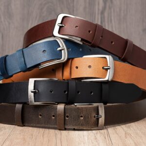 Leather Belt in multiple colors Full Grain Handmade Classic Casual Style