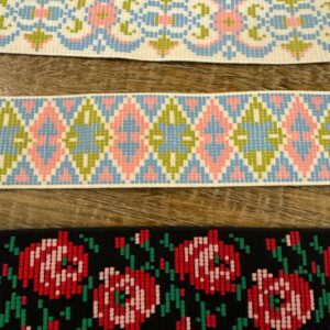 Patterned Woven Elastic, Unique Belts and Waistband Material (60mm Wide)