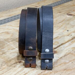 Crazyhorse Full Grain Leather Belt Strap, 1.5" Wide, Belt Strap without Buckle